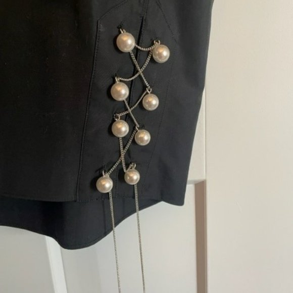 3.1 PHILIP LIM Pearl and Chain Trim Top - Picture 2 of 6